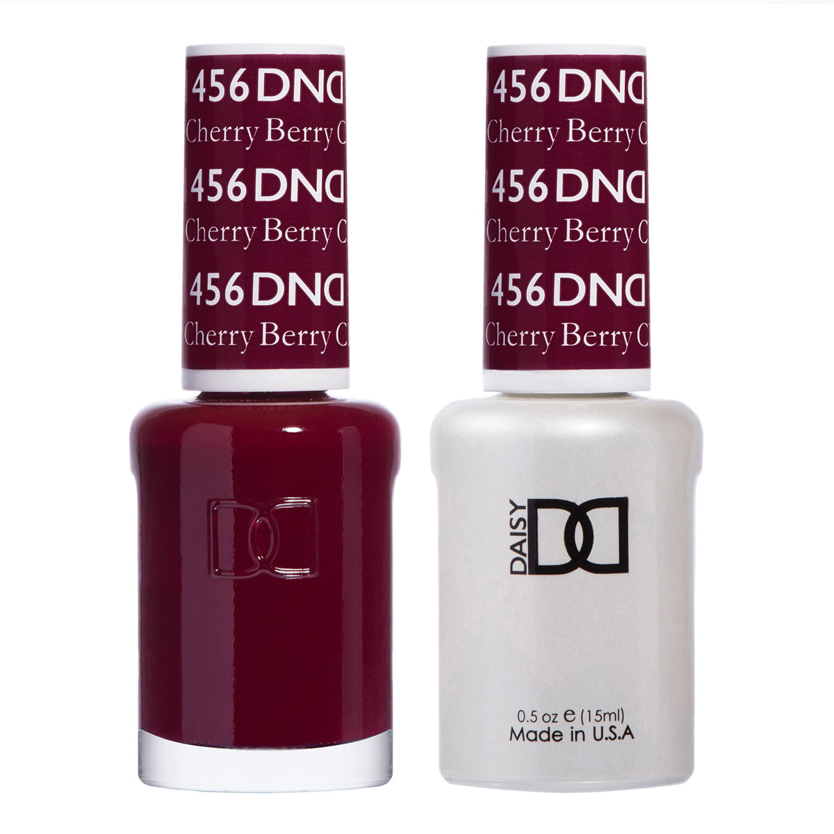 DAISY DND gel de uñas Cereza Berry con color intenso y cobertura duradera.