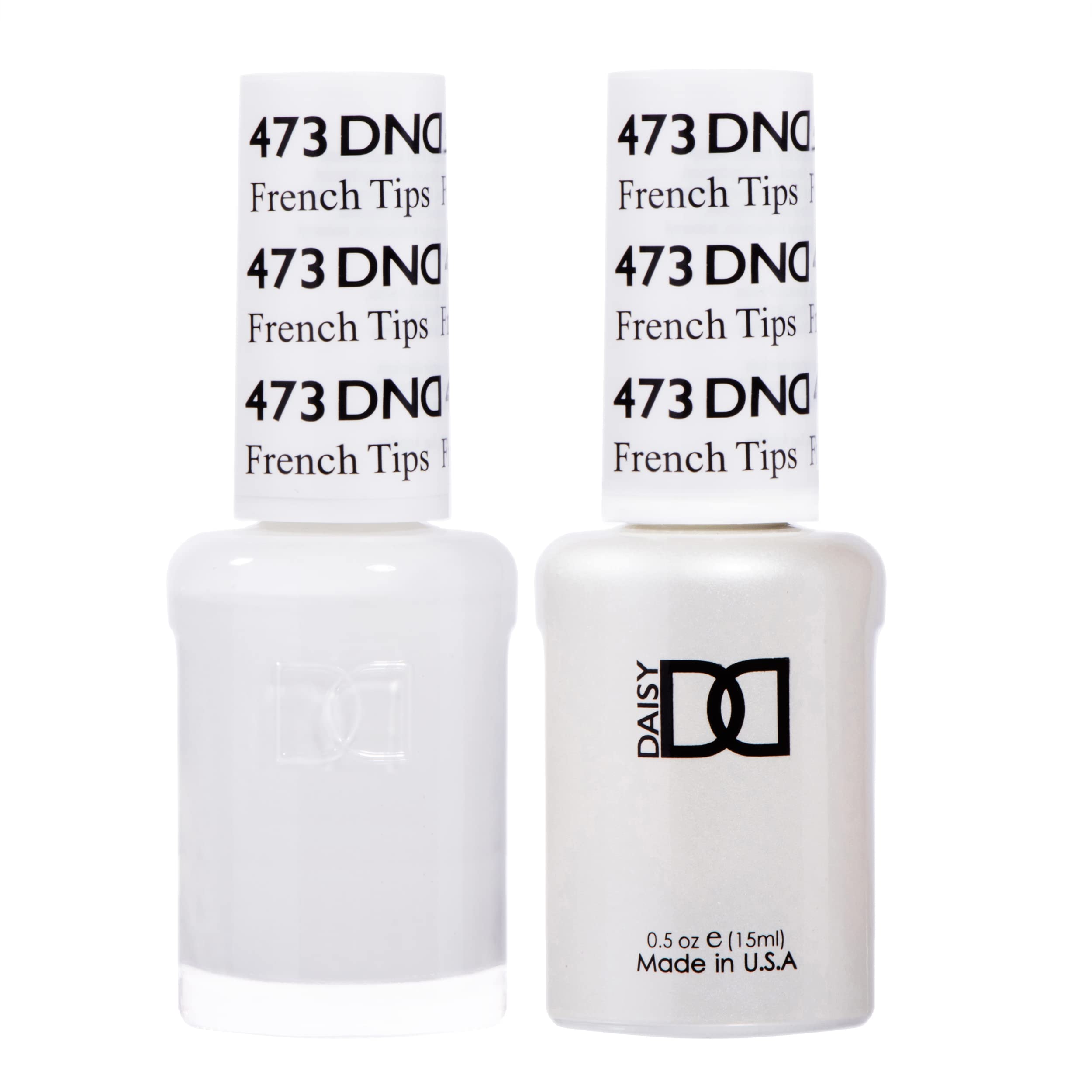 Daisy DND gel polish set blanco Frances 473 para un acabado duradero