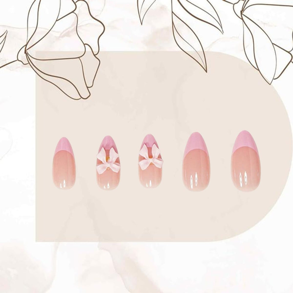 DAJIJIYOU uñas frances lazo con gel reutilizable, uso repetible