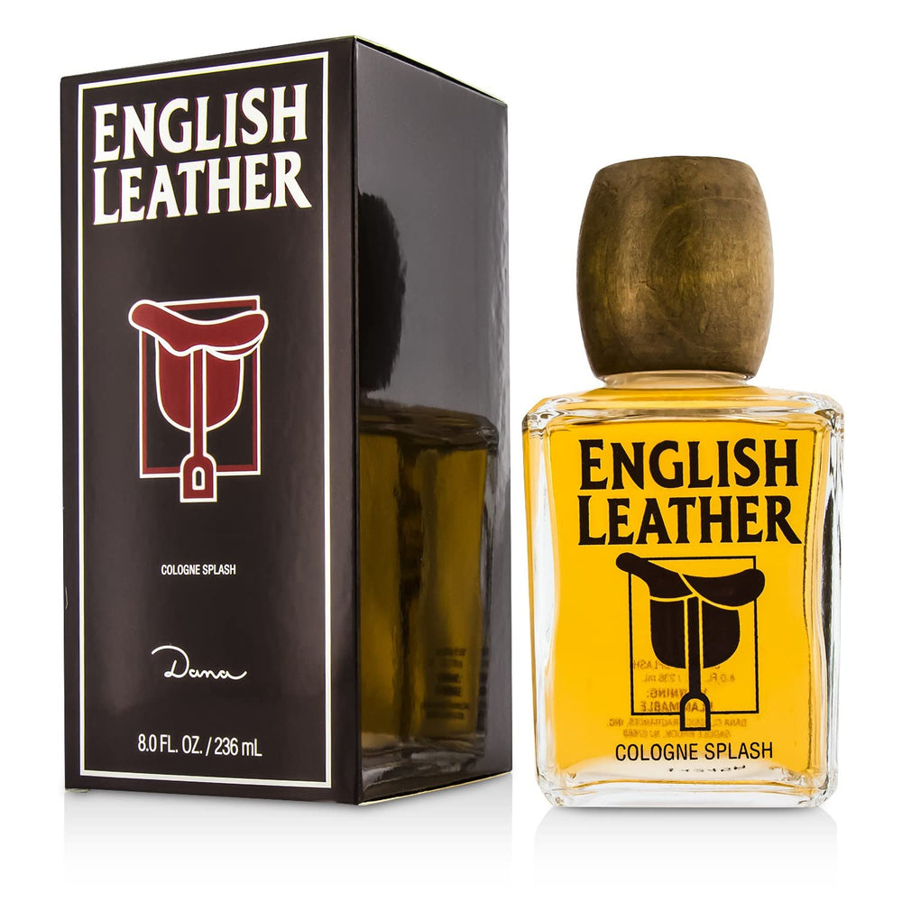 Dana English Leather Colonia, vista frontal, aroma distintivo para uso diario.