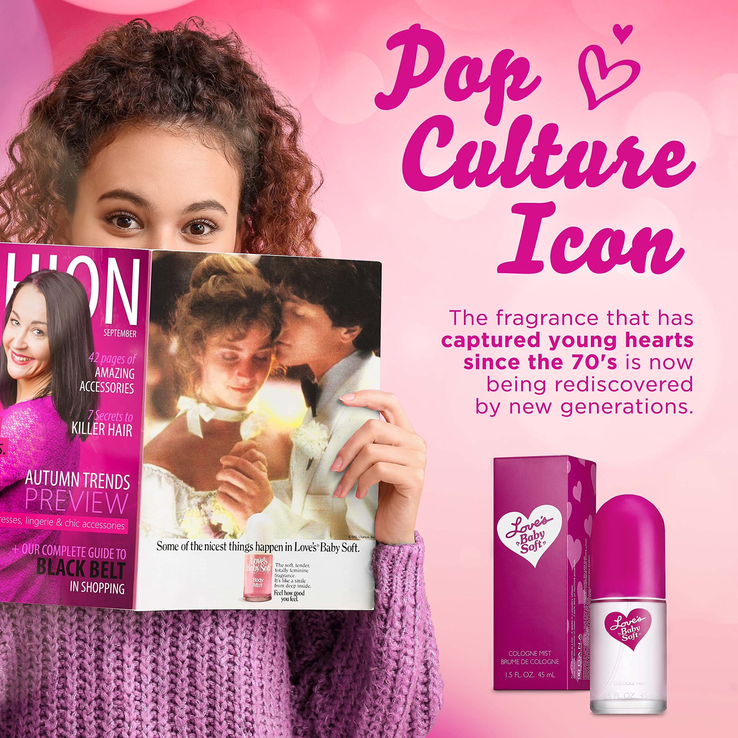 Spray de Dana Love's Baby Soft para uso diario, refresca sin saturar.
