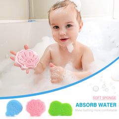 Esponja DANCELF concha rosa, atractiva para la hora del baño