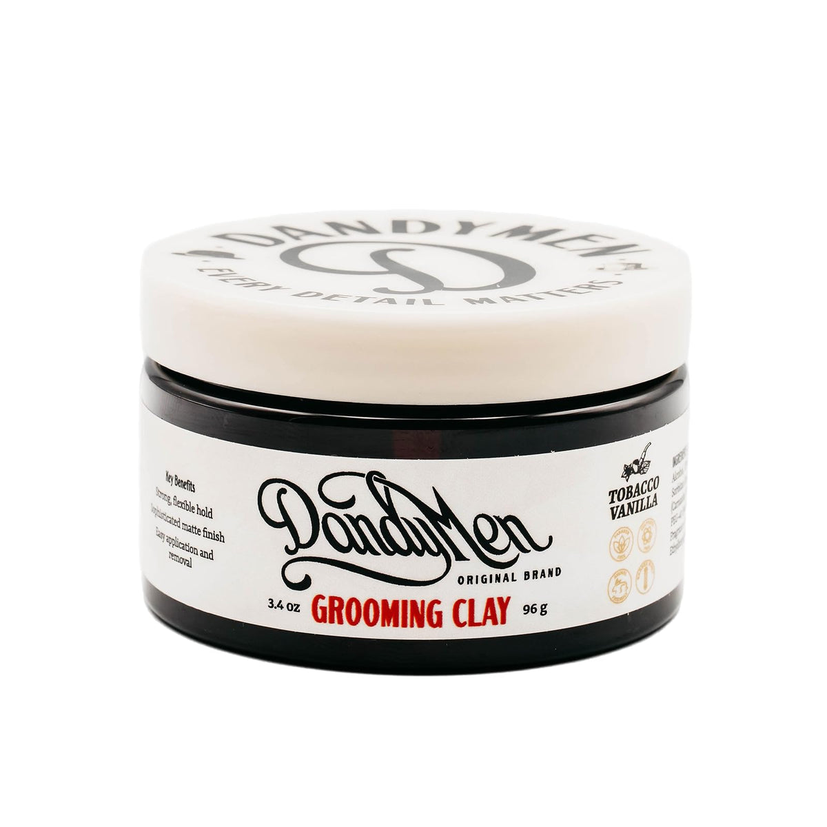DandyMen Grooming Clay: agarre fuerte para estilos con movimiento