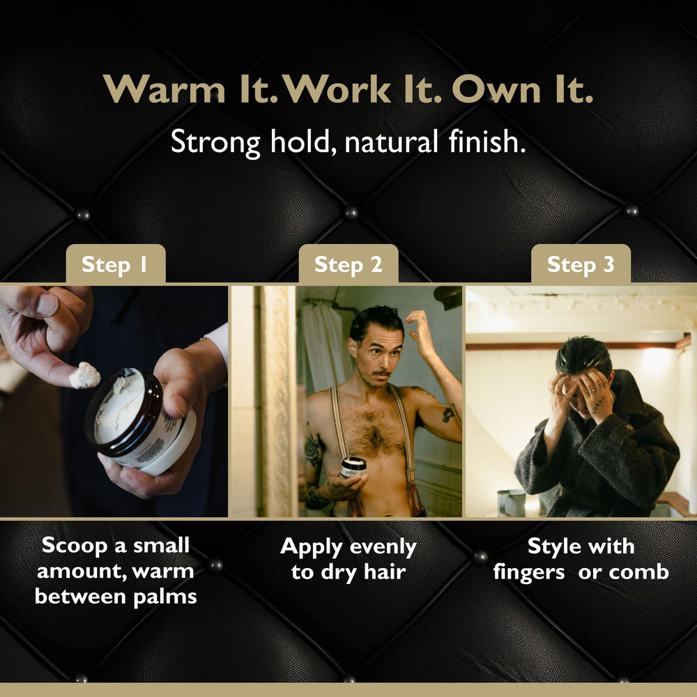 DandyMen Grooming Clay: fragancia tabaco y vainilla ideal para uso diario