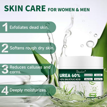 Danliss Urea Cream used on knees and elbows for smoother texture.