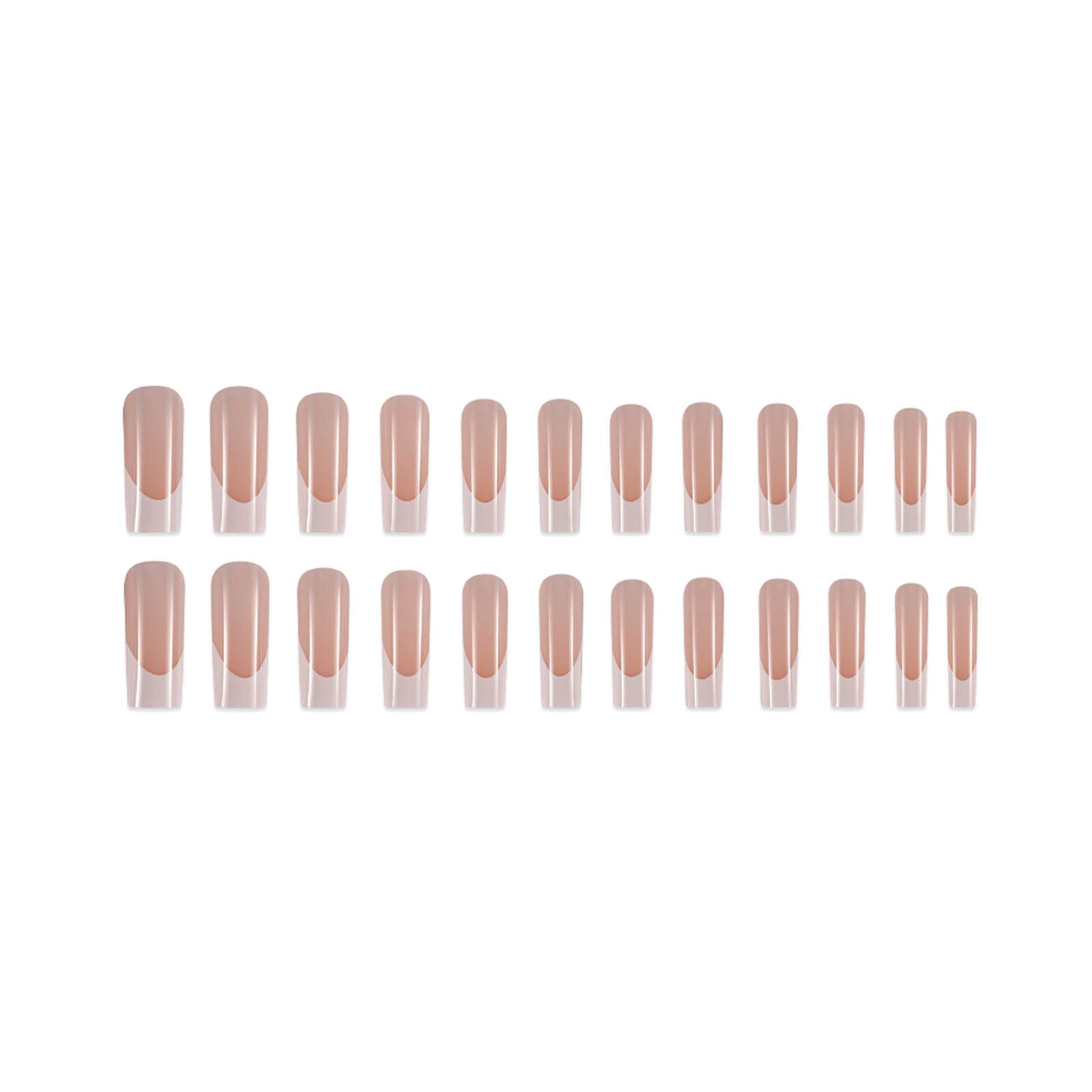 Uñas DANMANR nude con cobertura total para un acabado natural.