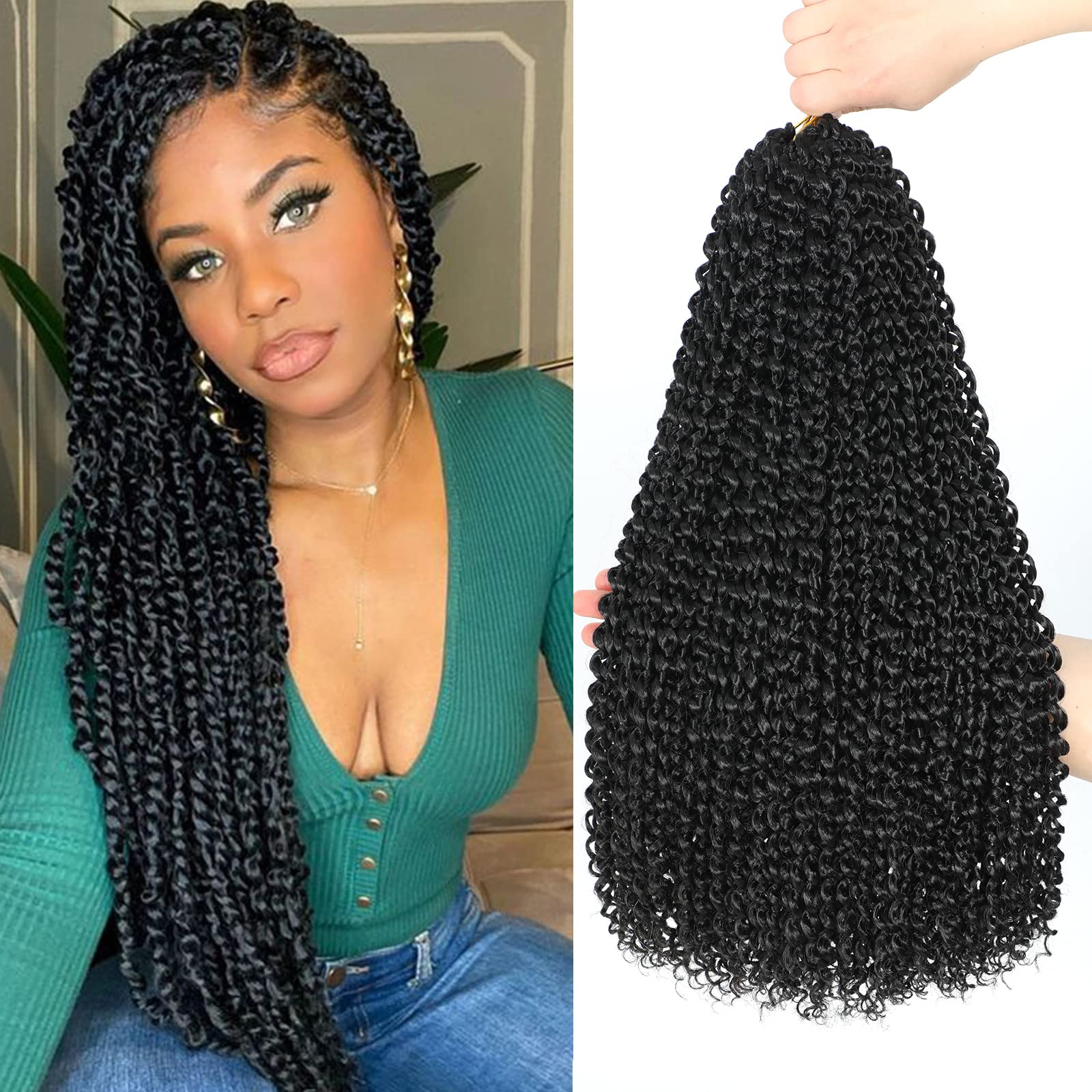Dansama Passion Twist Hair frente con onda suave para look natural y ligero.