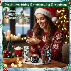 Velas Dansib con diseño reno para ambientar cenas navideñas.