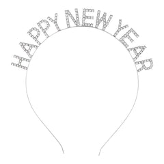 Diadema Danumei para Año Nuevo 2026 con cristales, ideal para looks festivos.