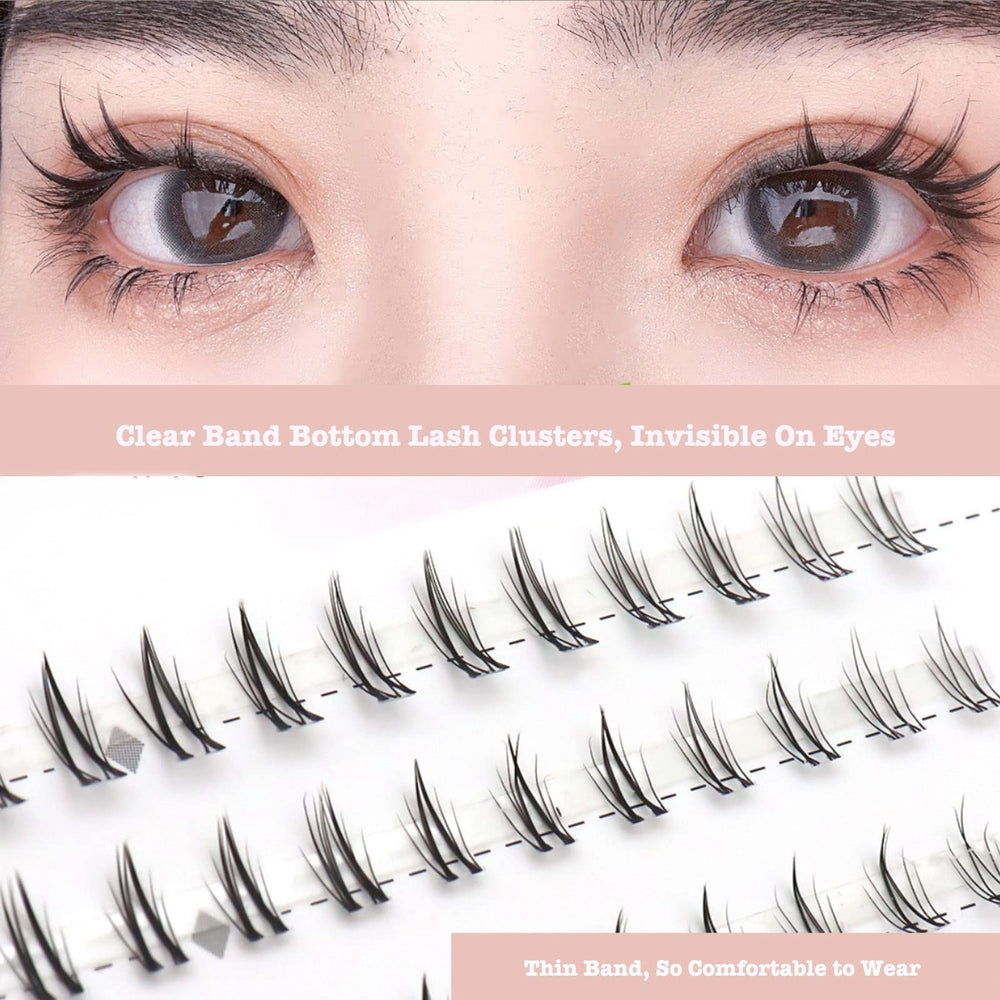 DAODER bottom-lash-clusters banda invisible para comodidad diaria.