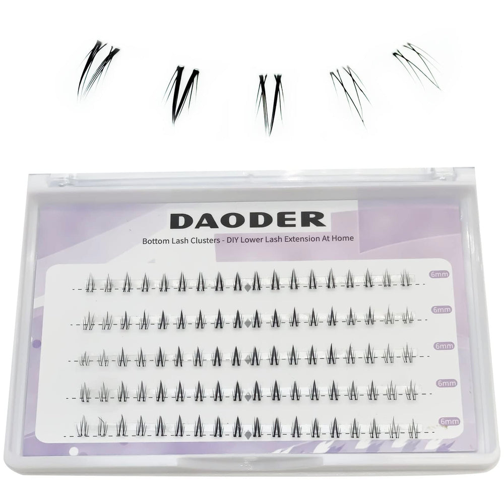 DAODER bottom-lash-clusters banda transparente para una aplicación discreta.
