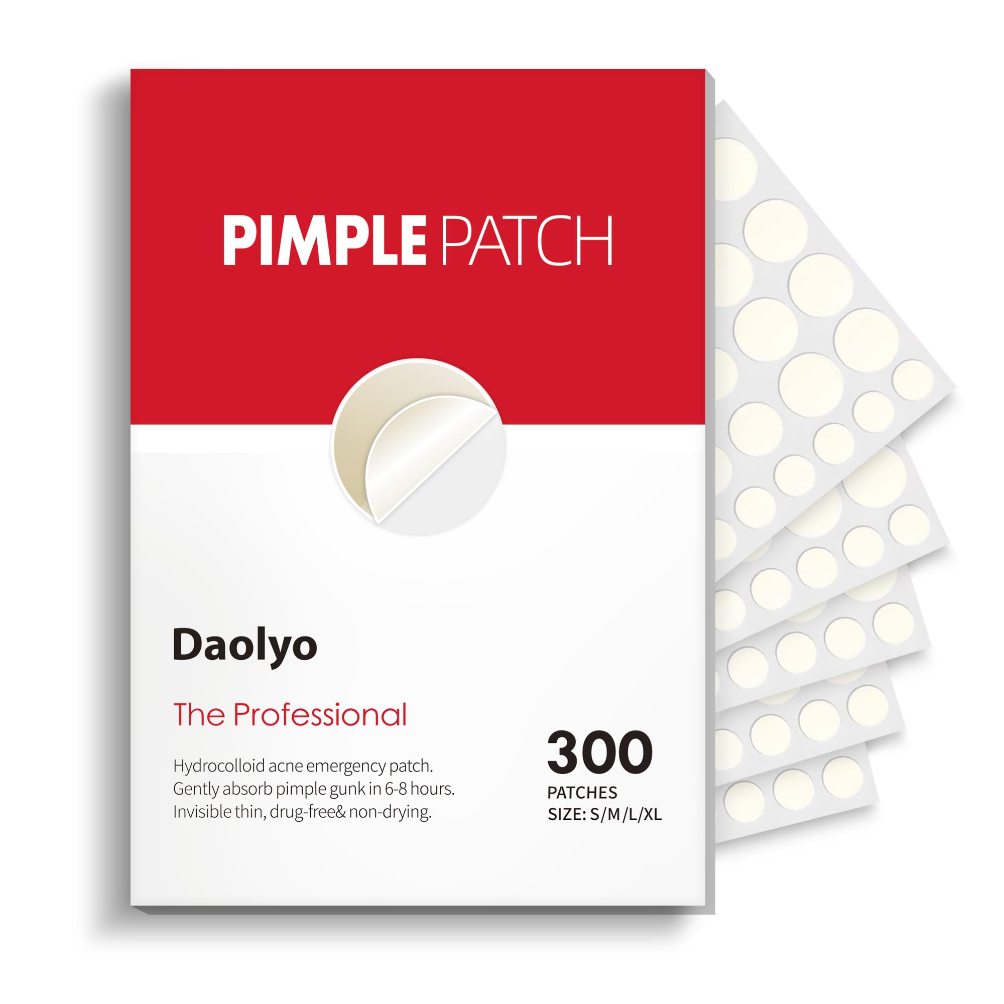 Daolyo parches acne 8mm cubren espinilla durante la noche