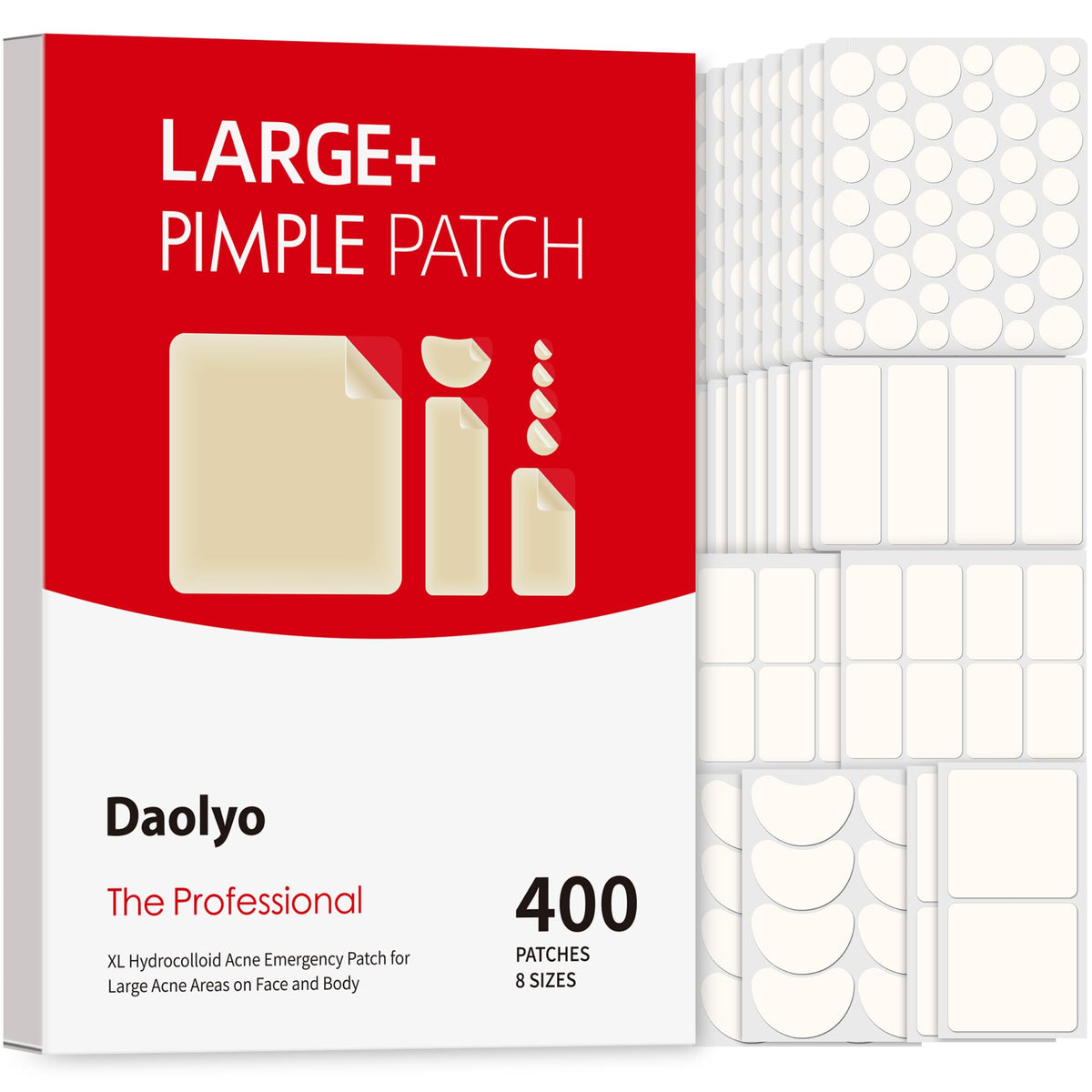 Daolyo parche redondo 8 mm para rostro, cobertura discreta y eficaz