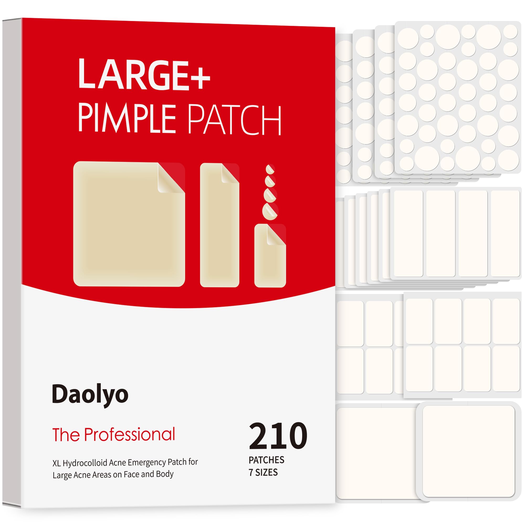Parche Daolyo redondo de 8 mm para zonas pequeñas, cobertura discreta.