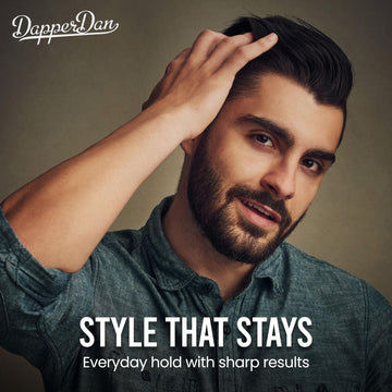 Arreglo de estilo con Deluxe Pomade mostrando versatilidad de looks