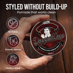 Cierre o tapa del frasco de Deluxe Pomade de Dapper Dan