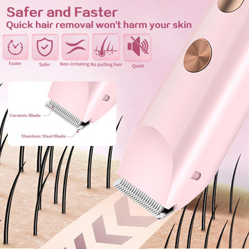 dardarouxiao cabeza-doble facilita recorte de cuerpo y rostro con suavidad.