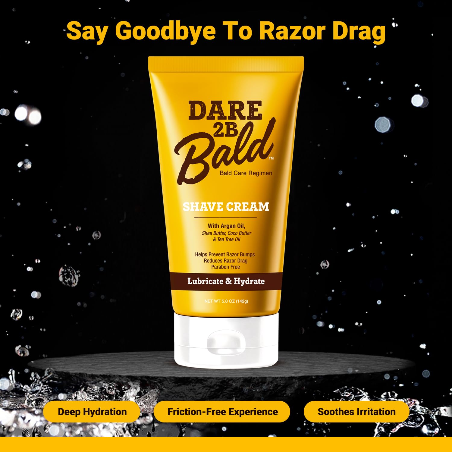 Dare 2B Bald manteca de karité para cabello calvo con nutrición suave