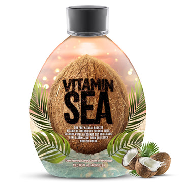Textura cremosa de Vitamin Sea para un bronceado uniforme sin manchas.