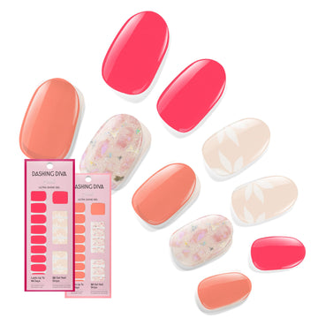 Dashing Diva Gloss: tira de gel con pétalos de fruta para brillo duradero.