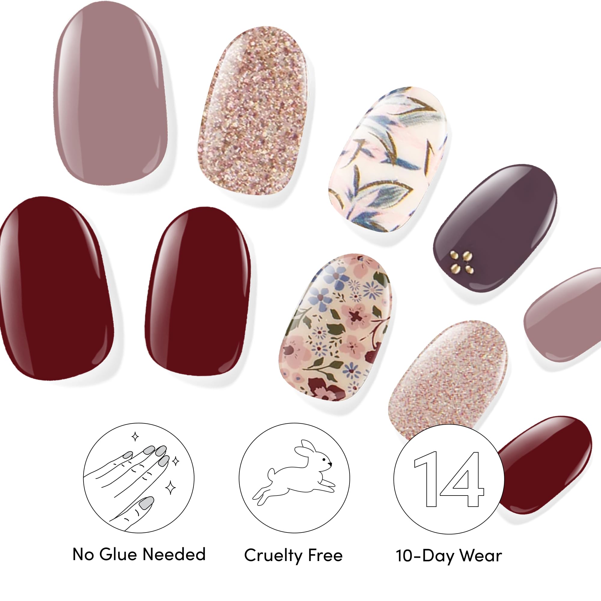 Dashing Diva Gloss Nail Strips Efecto Resistente: menor astillado.