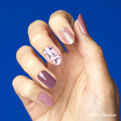 Dashing Diva Gloss Nail Strips Flor Silvestre: acabado brillante y resistencia.