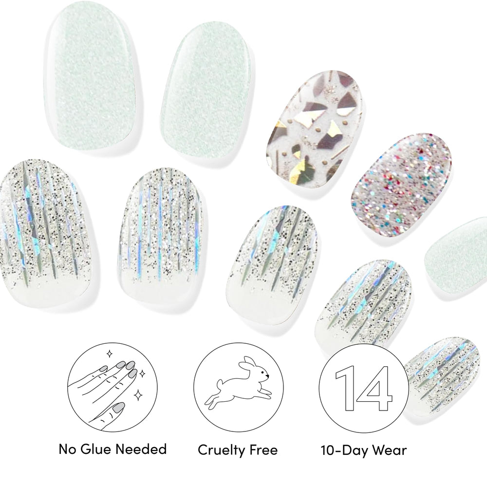 Dashing Diva conjunto de dos tiras gel para manicura.