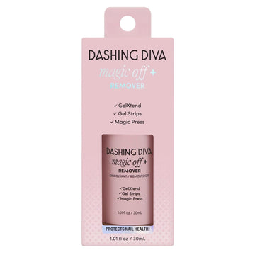 Dashing Diva Magic Off+ Remover con niacinamida fortalece las uñas durante la retirada