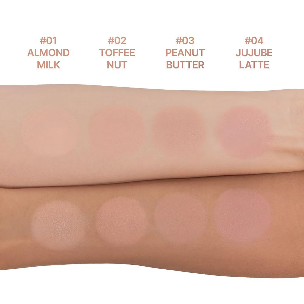 Dasique Blending Mood Cheek 10 Muted Nuts: aplicación suave en pómulos para un efecto sutil.