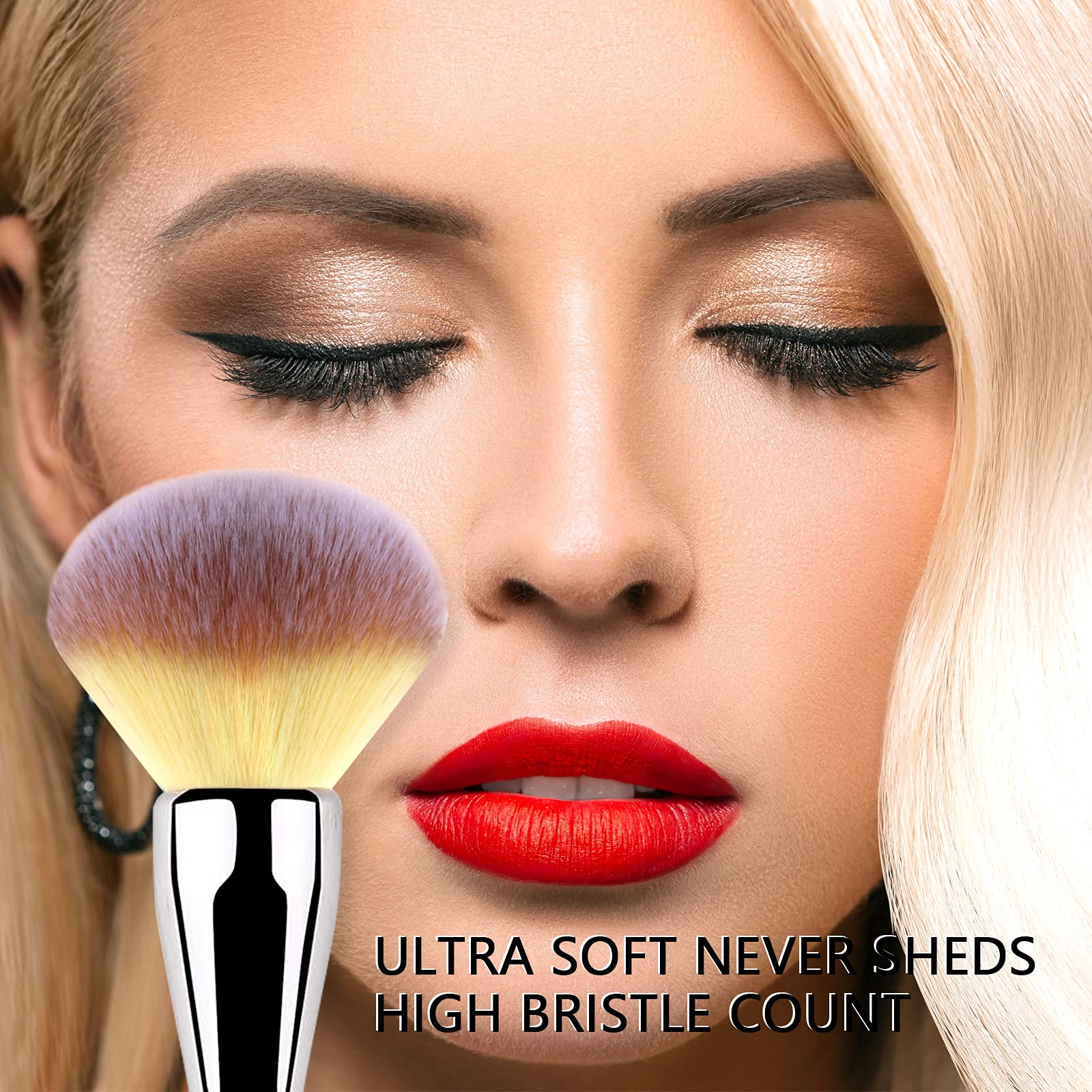 Daubigny brocha diseño elegante para tu rutina de maquillaje.