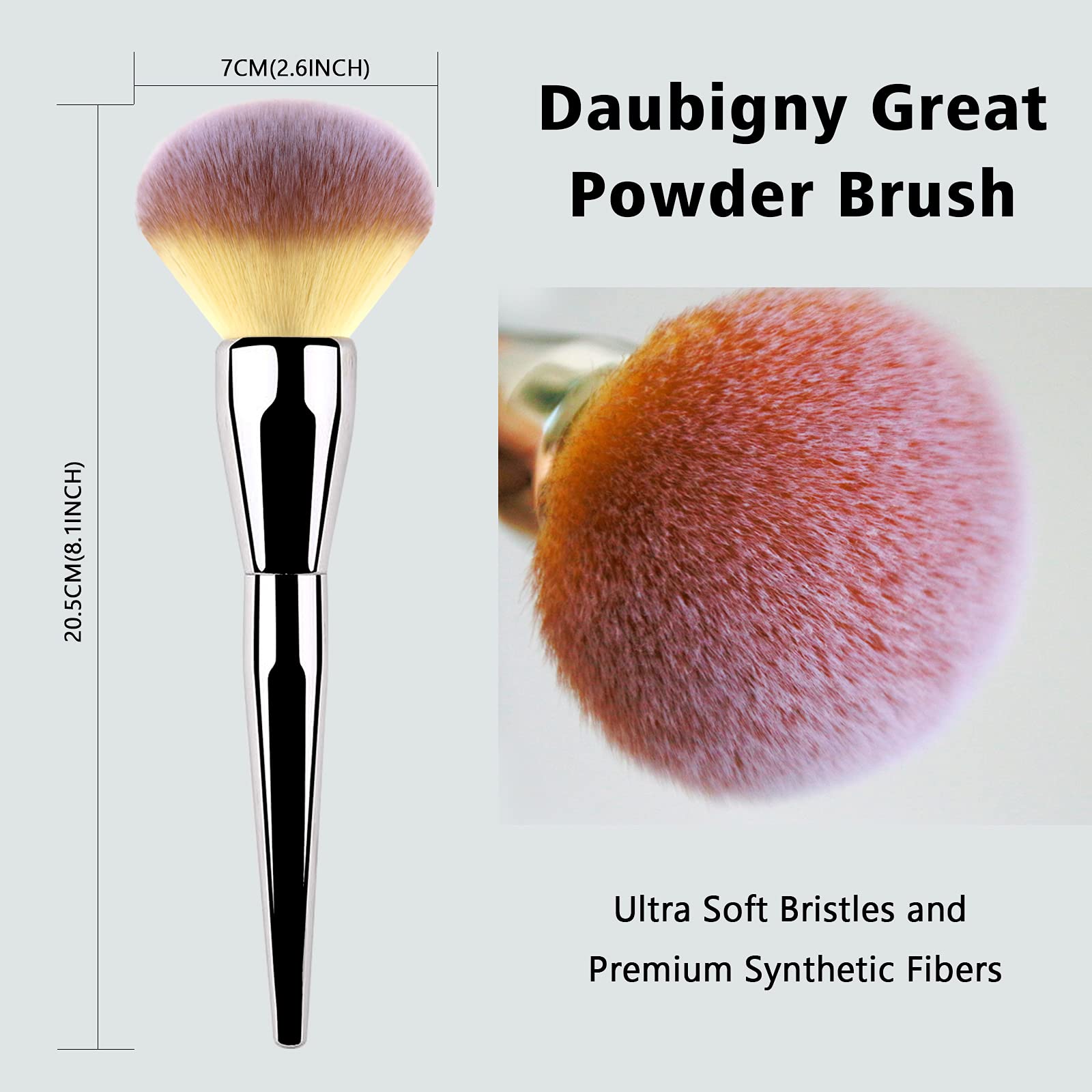 Daubigny brocha pelo sintético suave, piel cómoda.