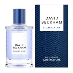 David Beckham Azul Clasico, frasco de vidrio con detalle, sensación elegante y duradera.