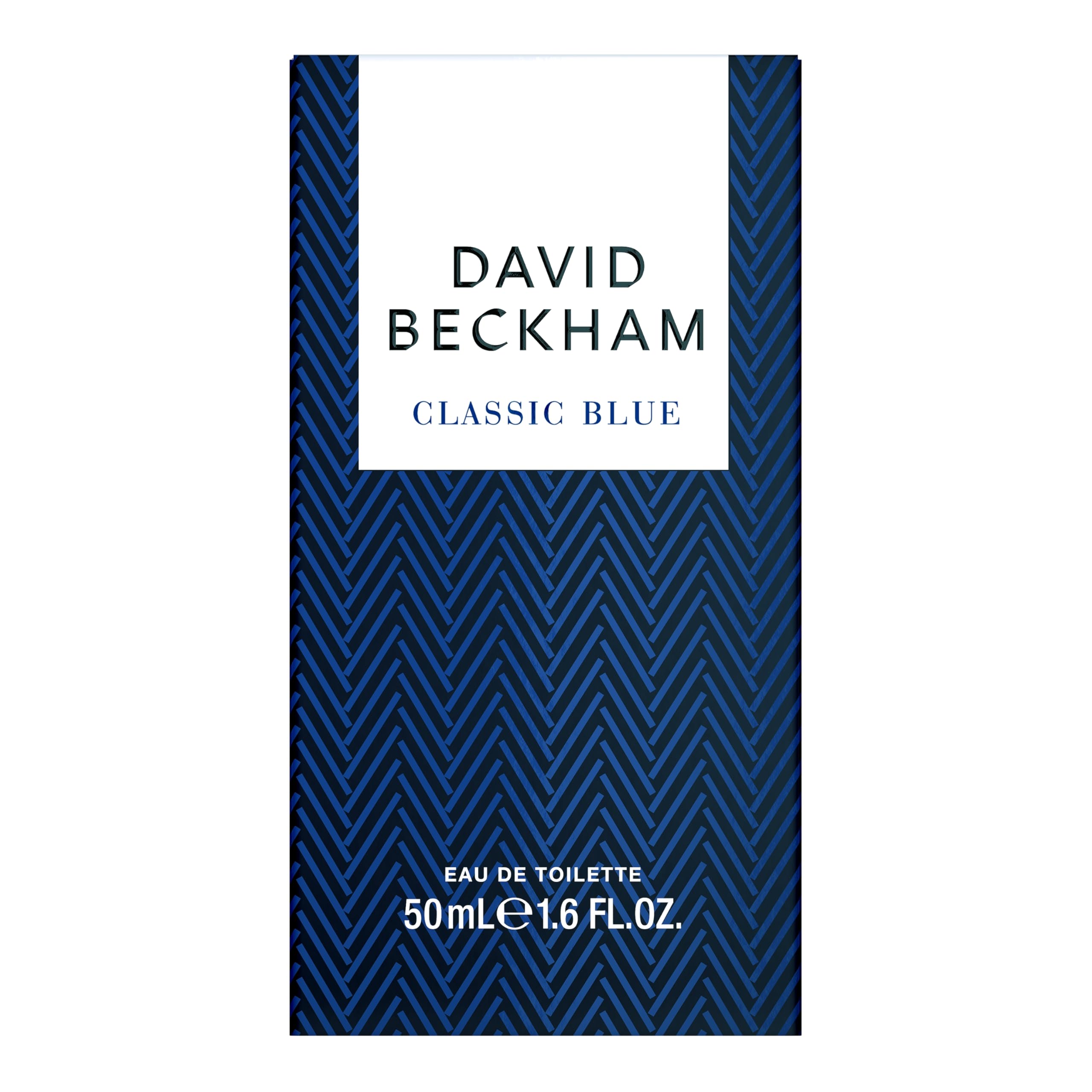 David Beckham Azul Clasico, tapa azul metalizada, toque sofisticado para cualquier ocasión.