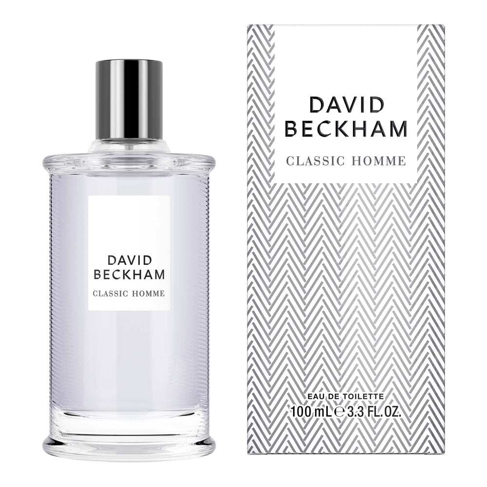 David Beckham Classic Homme, notas de salida frescas de pomelo rosa y romero
