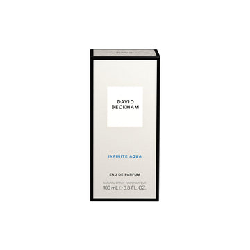 Tapa de frasco David Beckham Infinite Aqua, diseño elegante y masculino.