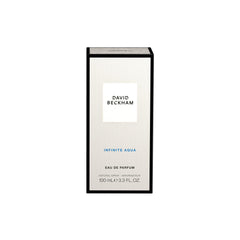 Tapa de frasco David Beckham Infinite Aqua, diseño elegante y masculino.