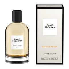 David Beckham Refined Woods, caja externa que protege un aroma duradero y premium.