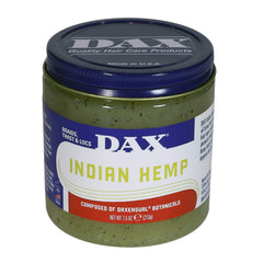Acondicionador capilar DAX Indian Hemp sin olor para sellar humedad y suavizar la textura.