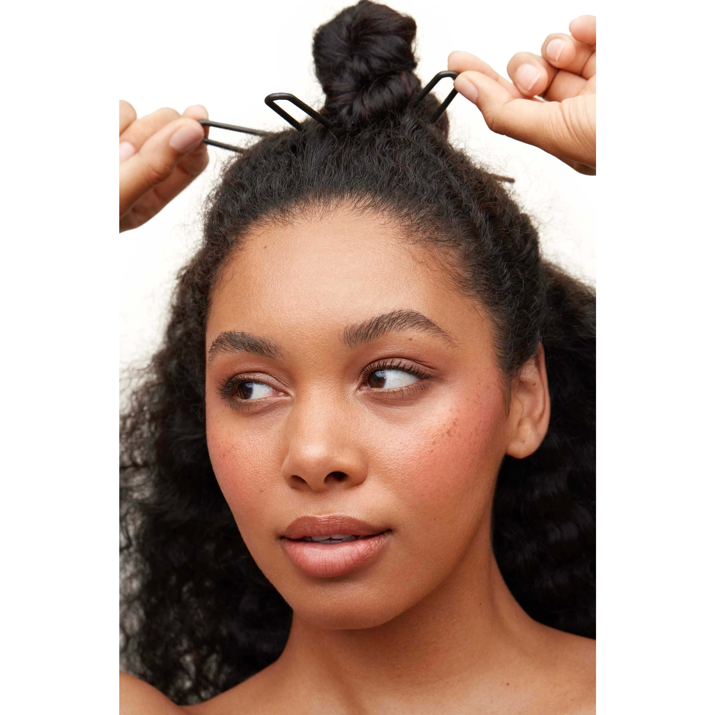 Day Rate Beauty Petite Power Pin side view highlighting U-shaped design for updos