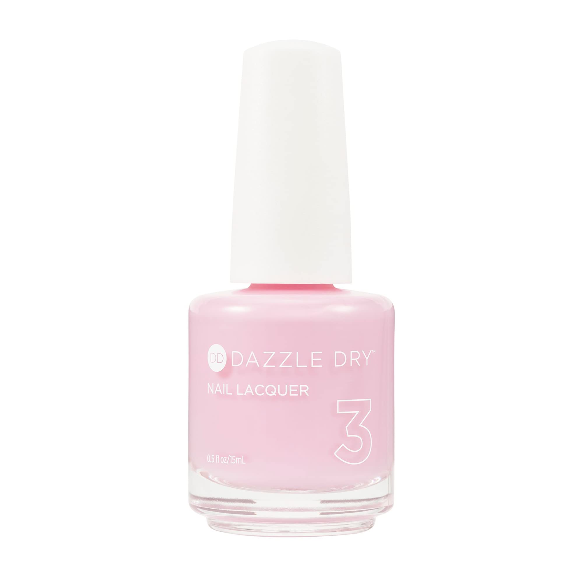Dazzle Dry Esmalte Caricia Suave, color cremoso y cobertura uniforme.