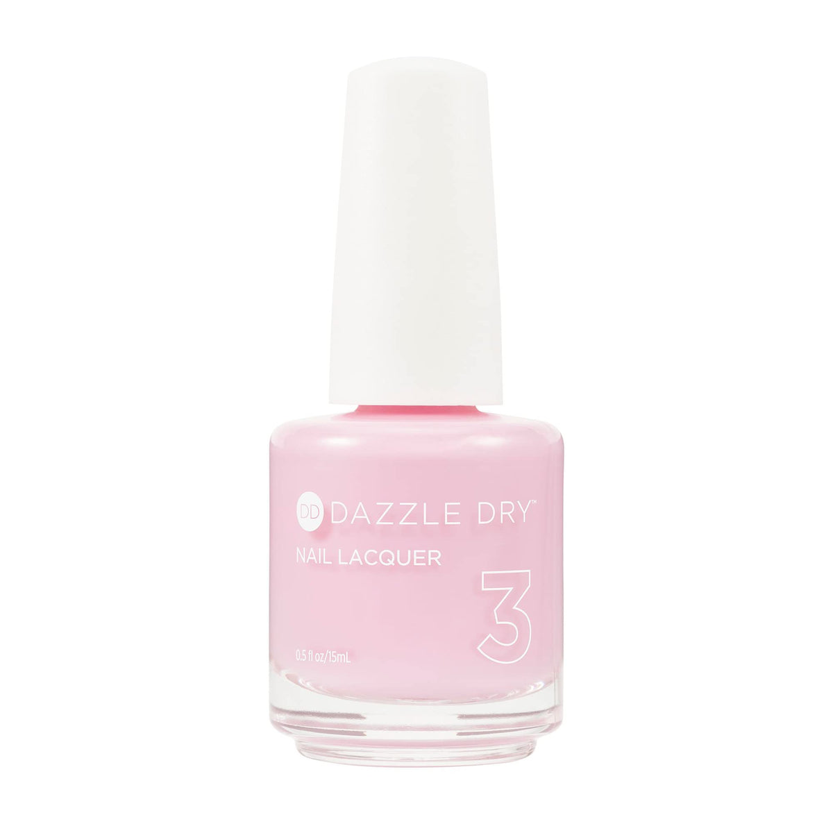 Dazzle Dry Esmalte Caricia Suave, color cremoso y cobertura uniforme.