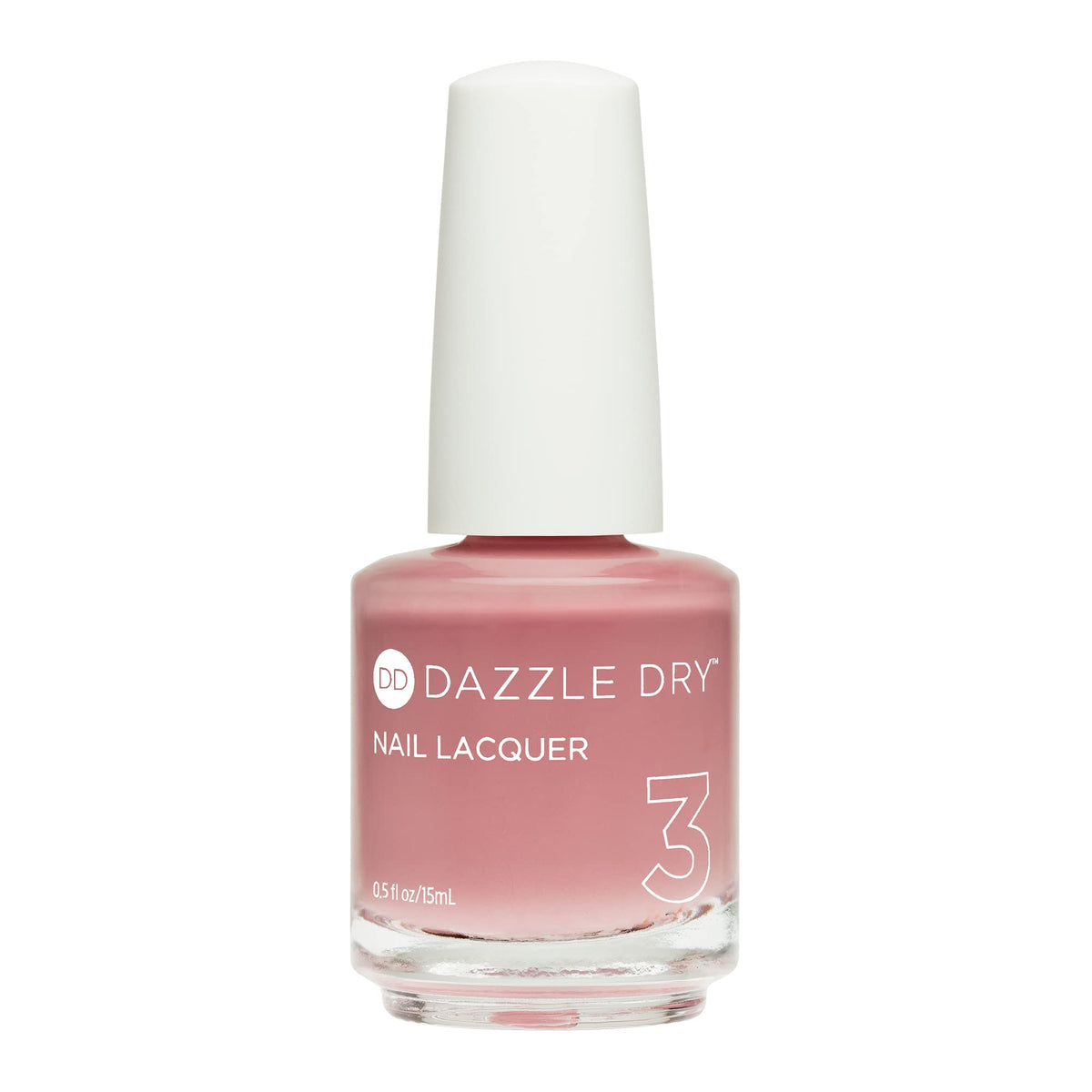Dazzle Dry Esmalte uñas paso3 menos es mauve, cobertura suave y duradera.