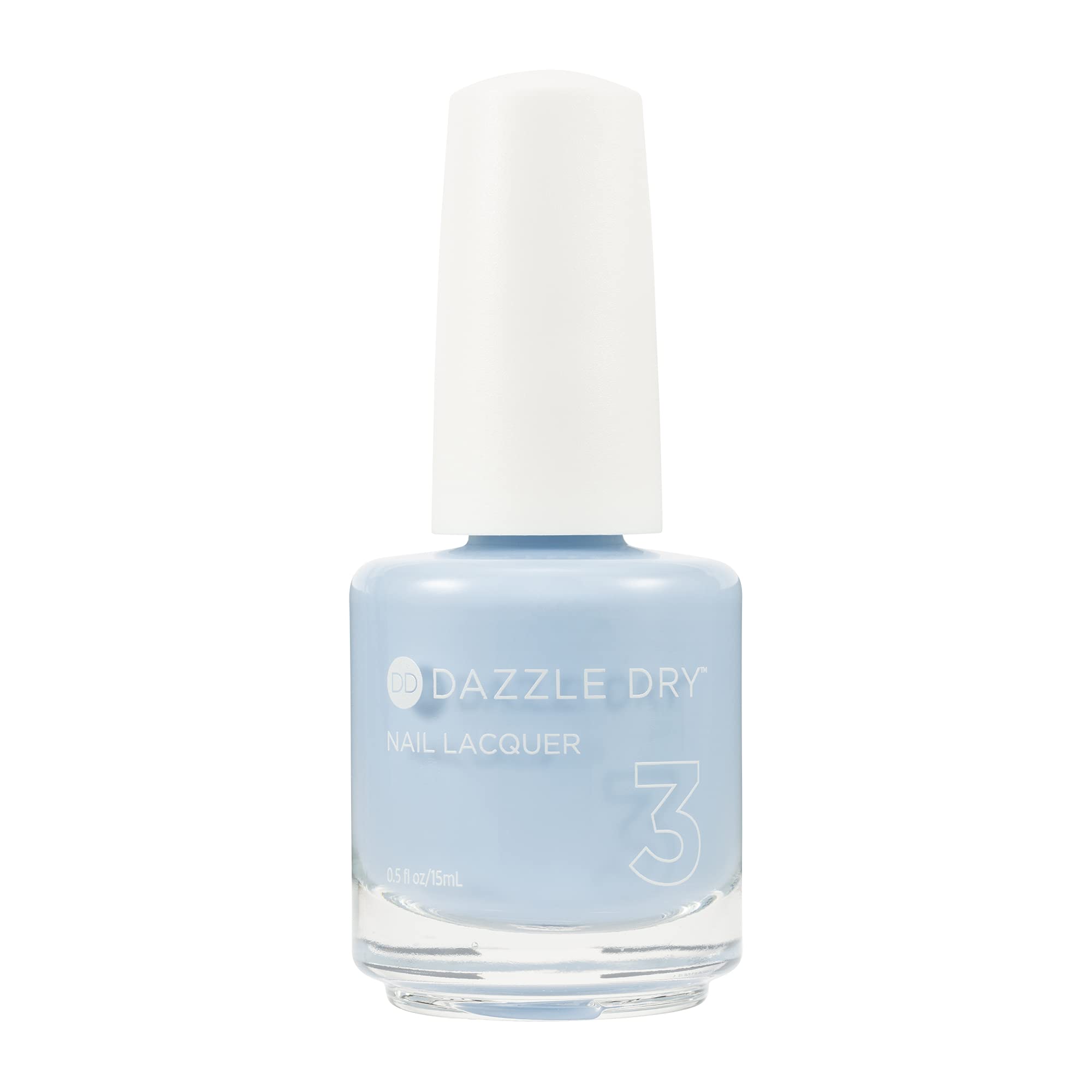 Dazzle Dry Paso 3 Loción Por Favor en botella, color azul polvo con secado rápido