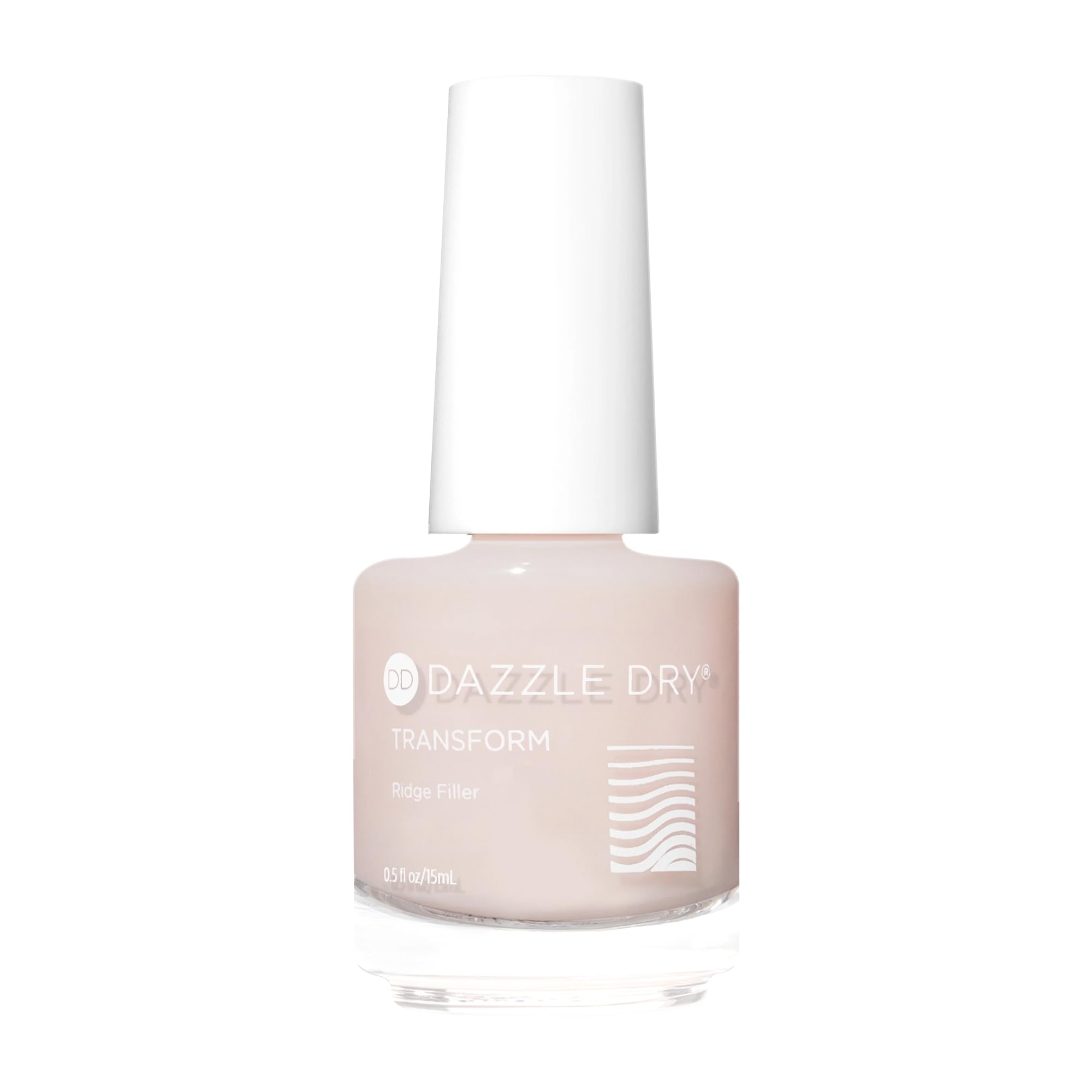 Dazzle Dry Transform Ridge Filler envase de 15 ml para acabado suave.