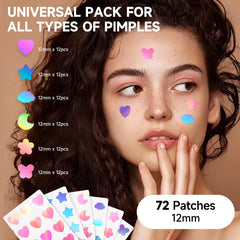 Parche Dazzlook mariposa hidrocoloide, color iridiscente para cobertura discreta