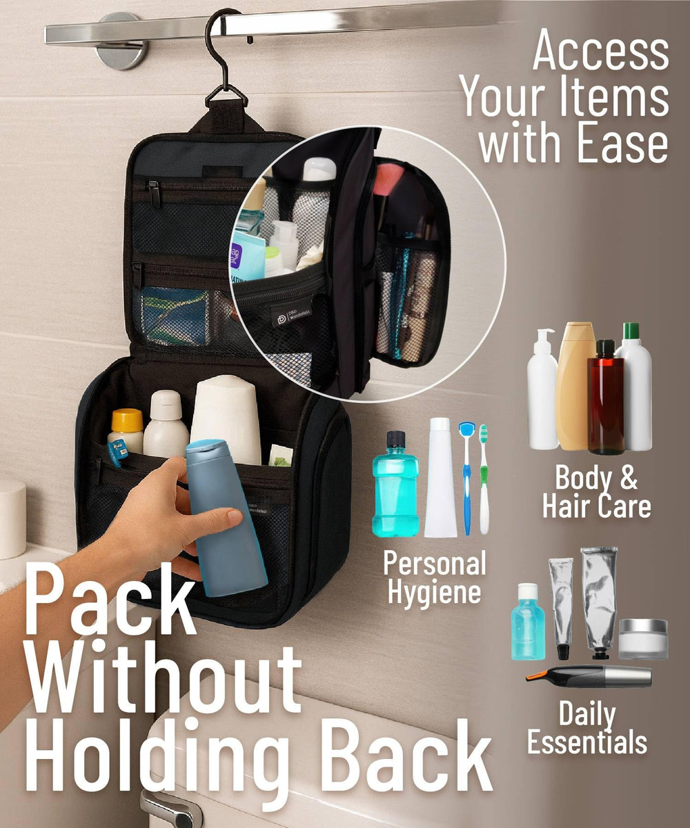 Ideal para hoteles y baños, organizador compacto dd-d-d-wanderlust mantiene todo a mano