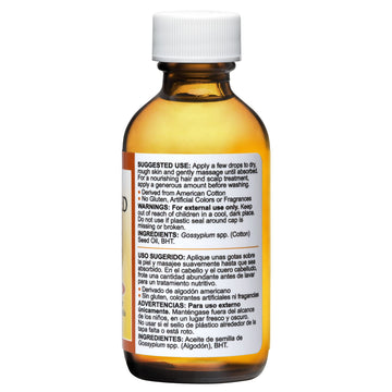 Aceite De La Cruz de Algodón, uso detallado para piel y cabello, hidratación suave.