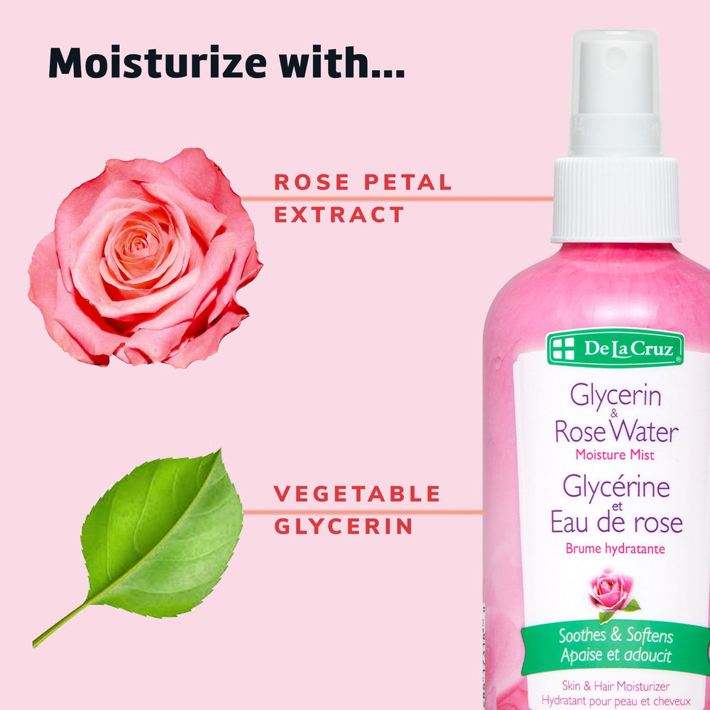 De La Cruz aroma a rosas natural para relajación suave.