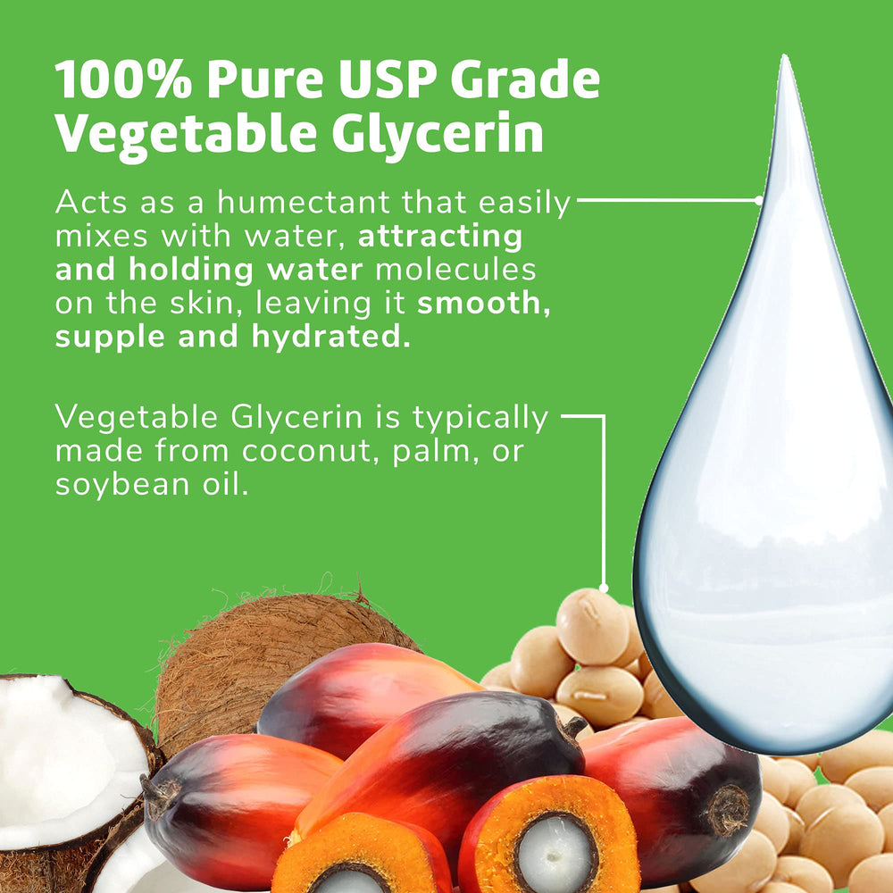 Aplicación de glicerina vegetal para piel, efecto humectante y suave.