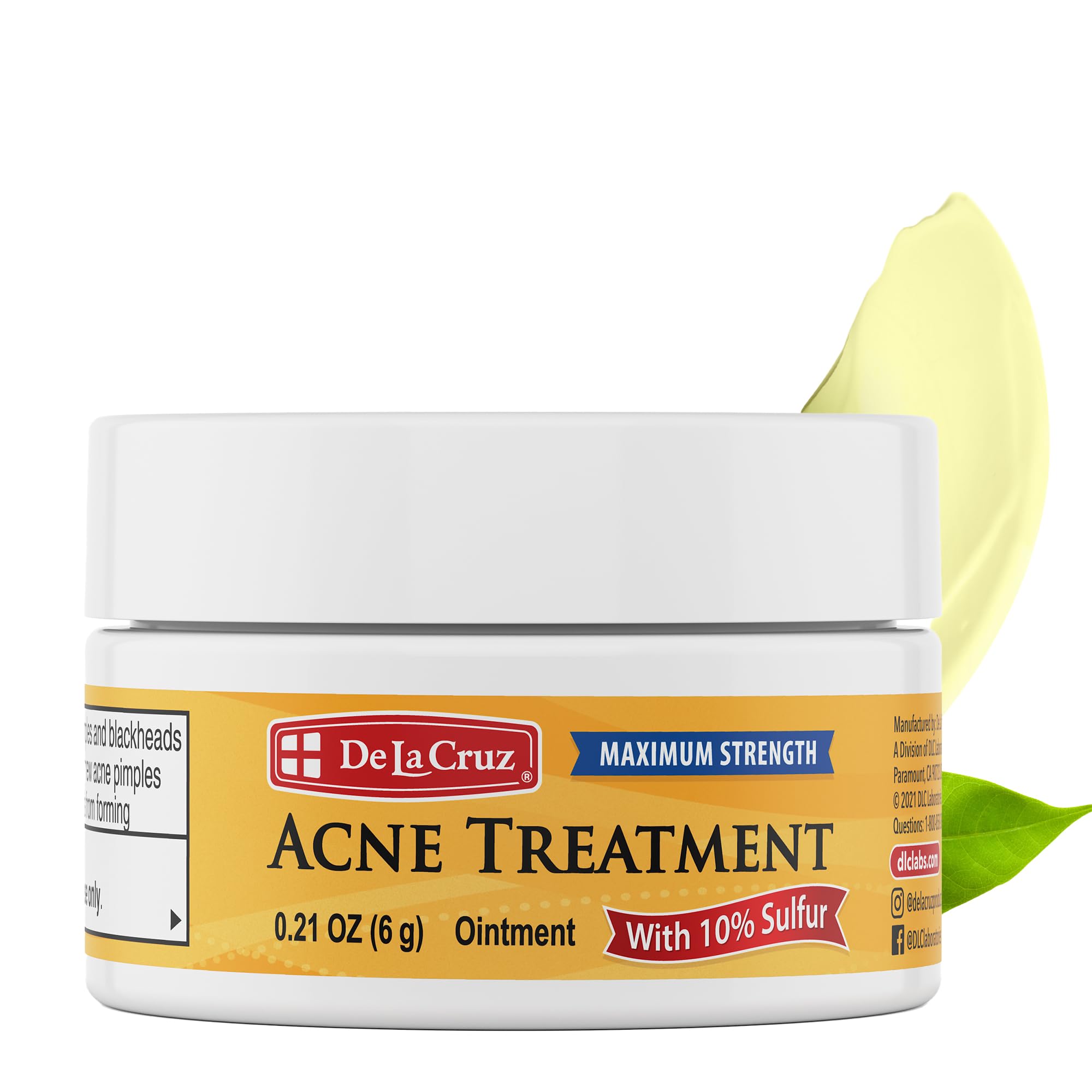 De La Cruz Sulfur Ointment 6 g, tamaño viaje, cuidado práctico en viaje.